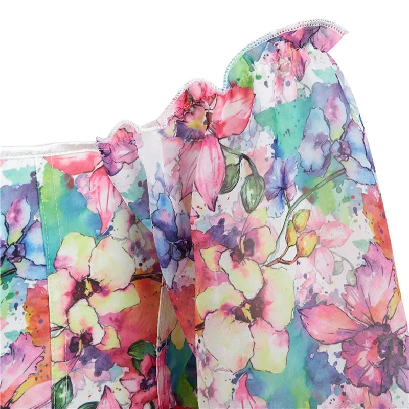 Pastel Floral Fields Corsets