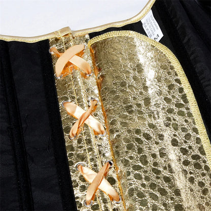 Metallic Zip Up Corsets