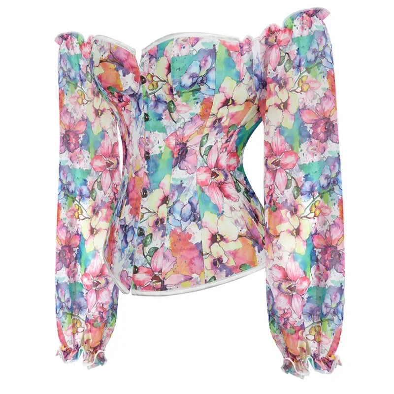 Pastel Floral Fields Corsets