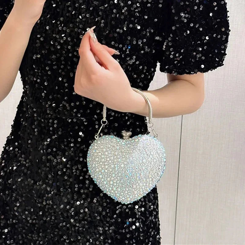 Heart Crystal Clutch