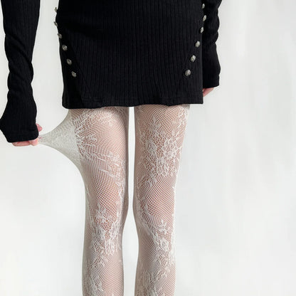Lace Floral Tights
