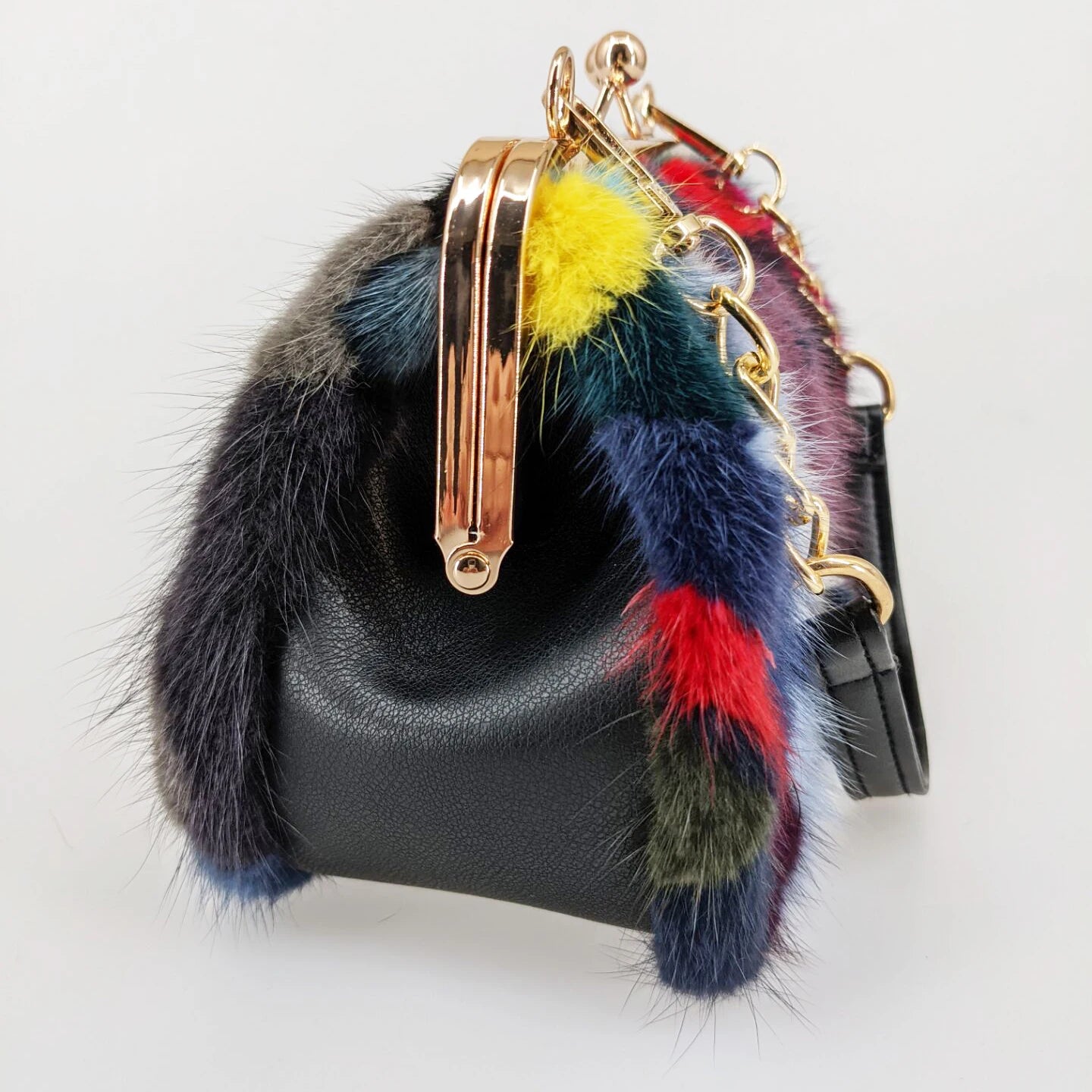 Fur Patchwork Purse