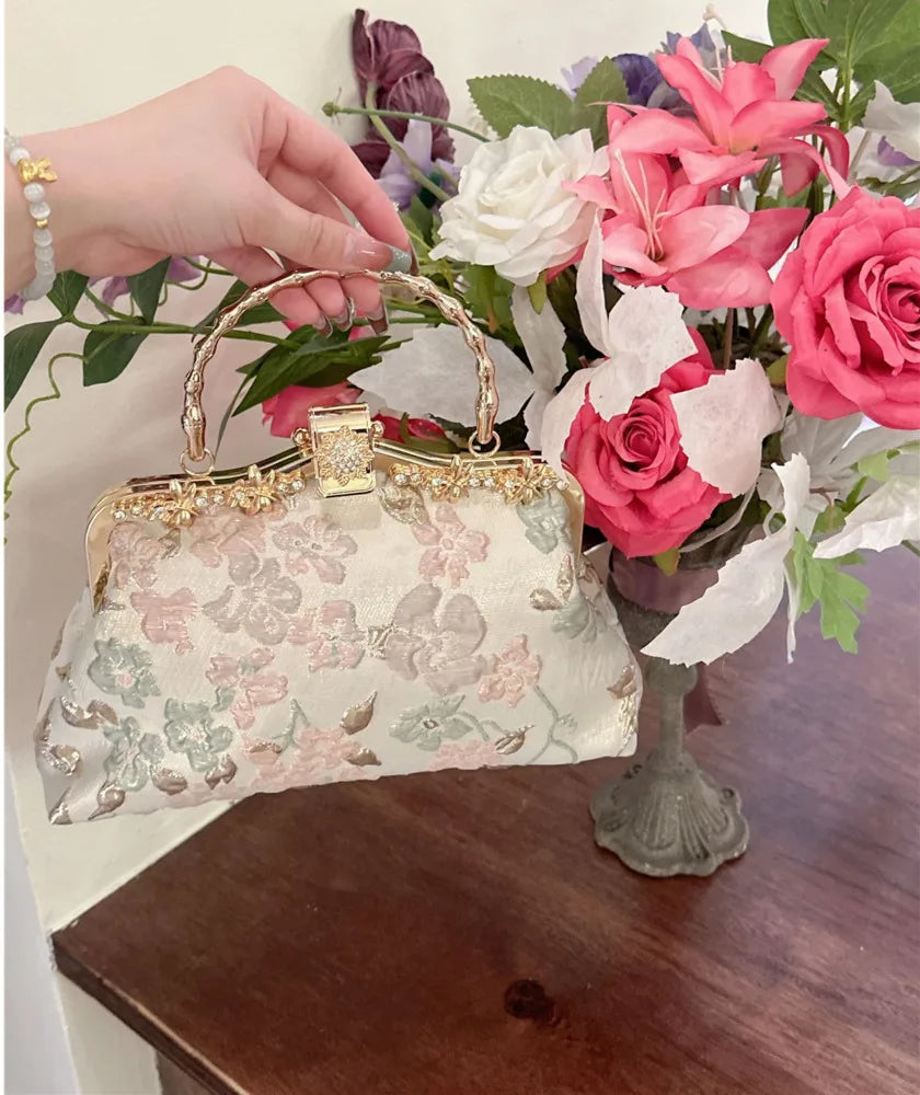 Flower Embroidery Vintage Handbag