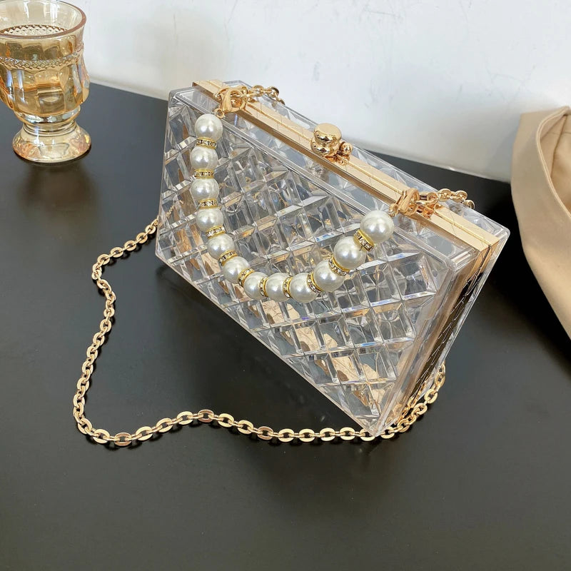 Transparent Quilted Purse