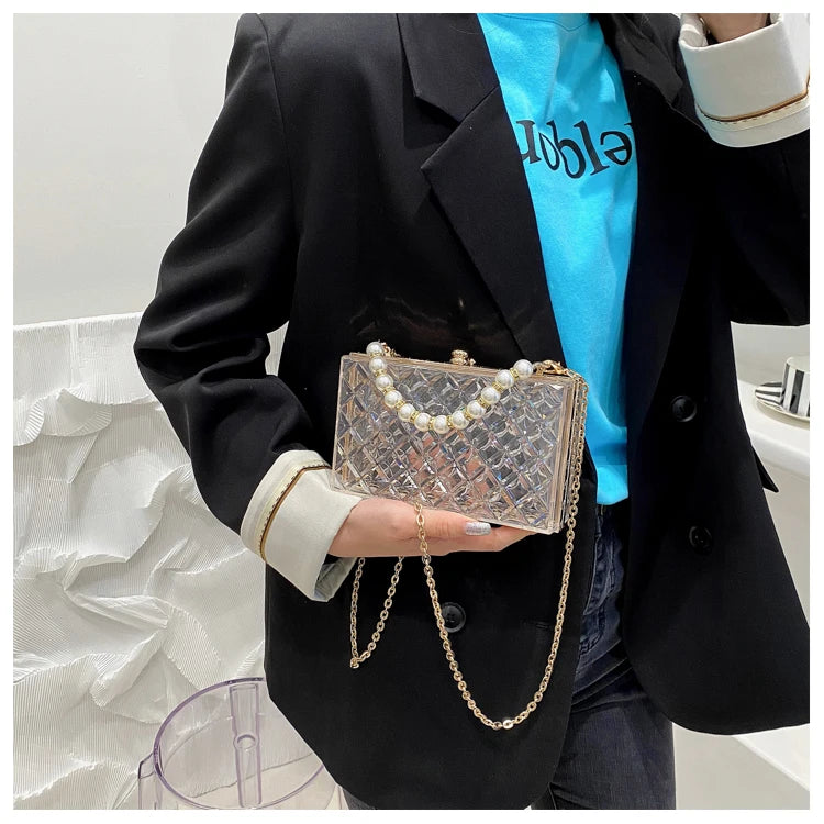 Transparent Quilted Purse