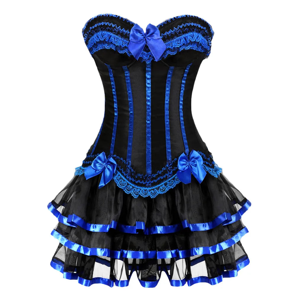 Can Can Corset & Tutu Skirt Set Costume