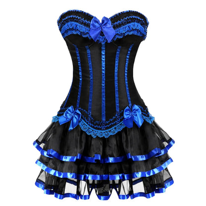 Can Can Corset & Tutu Skirt Set Costume