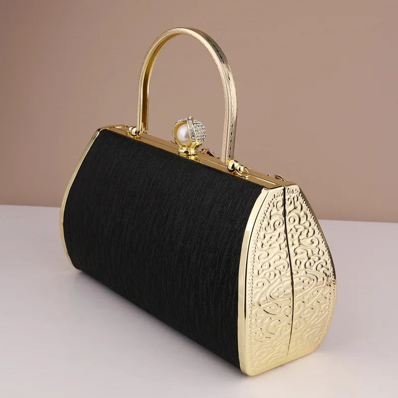 Gold Rhinestone Handbag