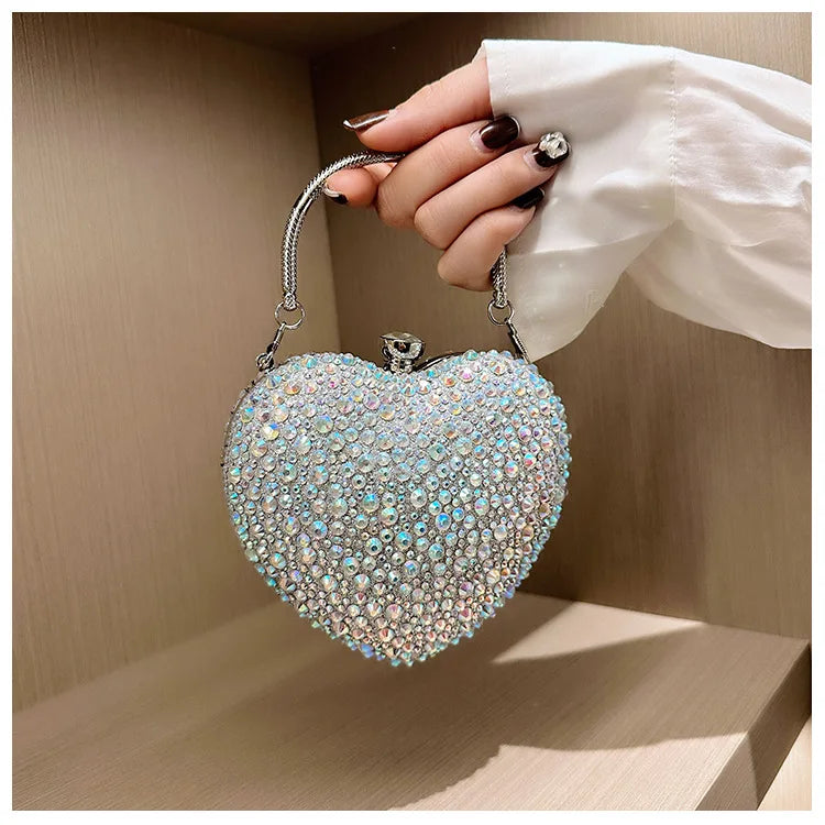 Heart Crystal Clutch