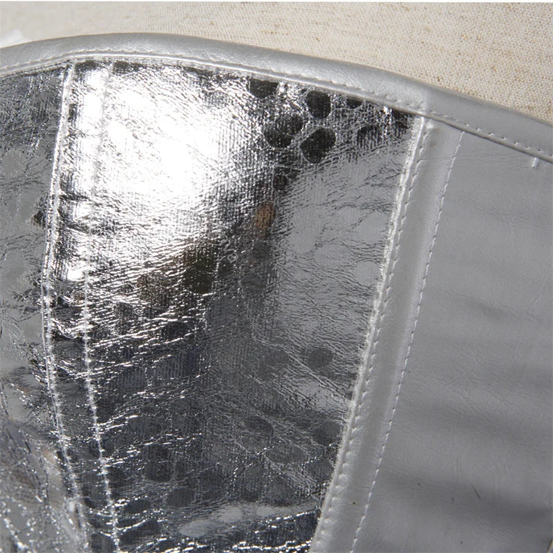 Metallic Zip Up Corsets