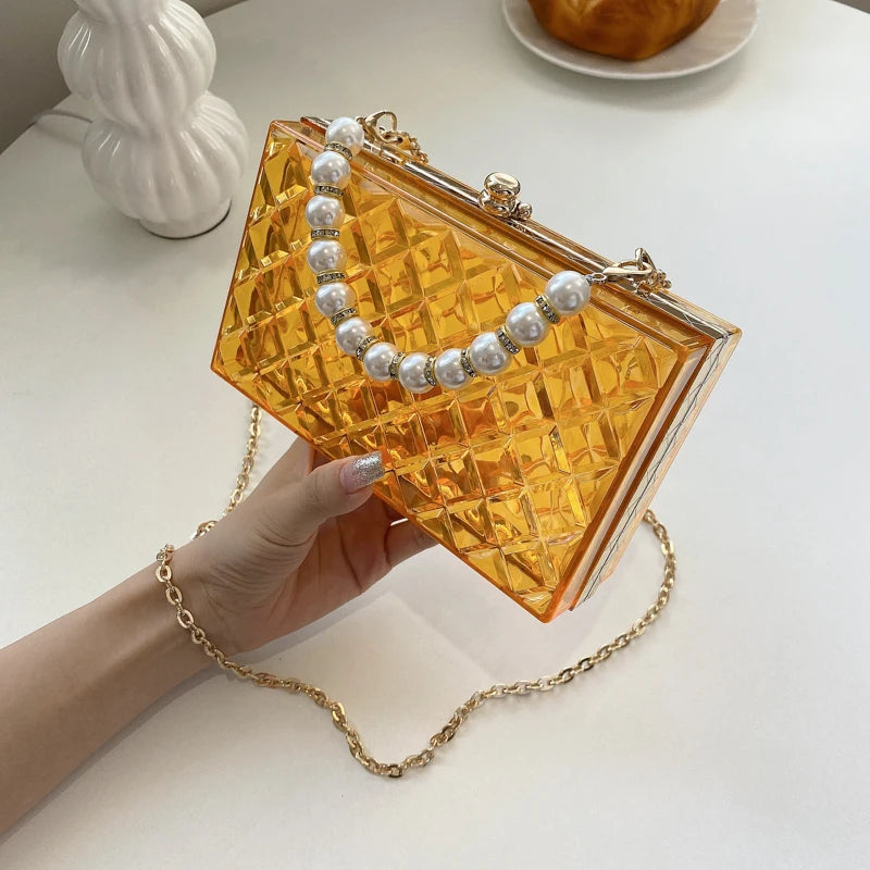 Transparent Quilted Purse