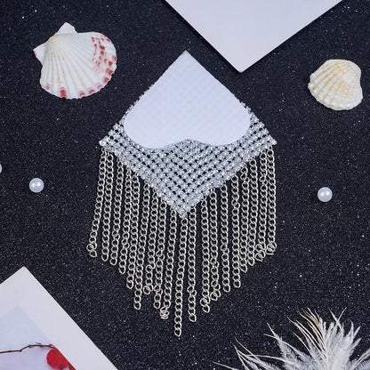 Chainmail Metal  Chain Tassel Self-Adhesive Pasties