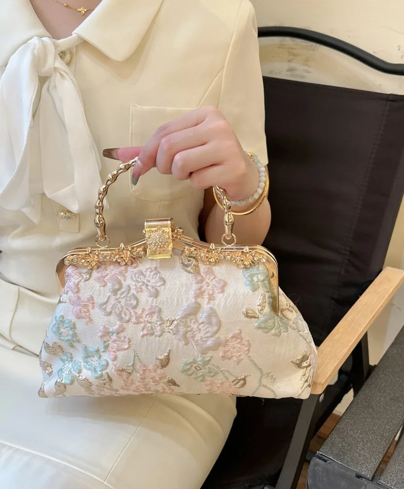 Flower Embroidery Vintage Handbag