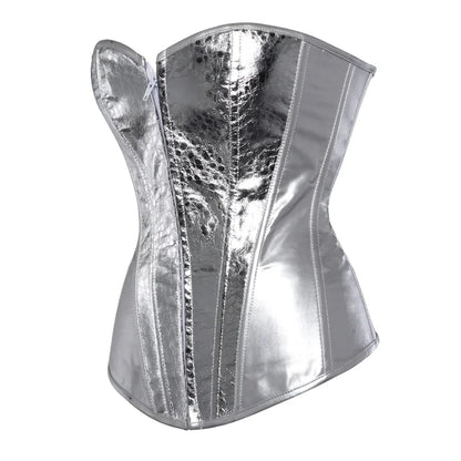 Metallic Zip Up Corsets