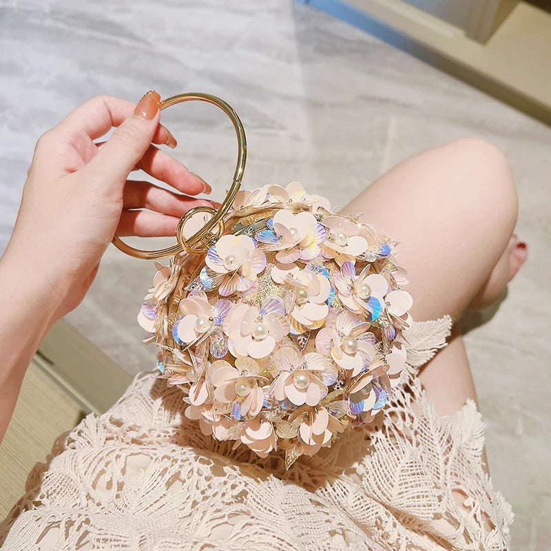 Flower Ball Clutch