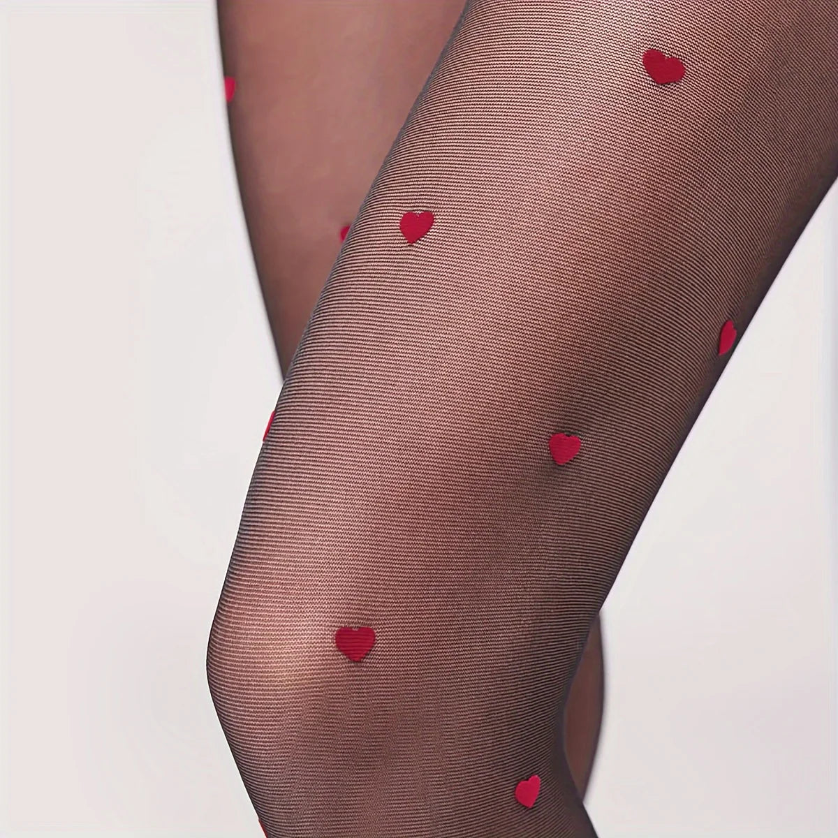 Heart Sheer Pantyhose