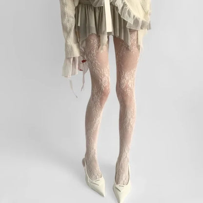 Lace Floral Tights