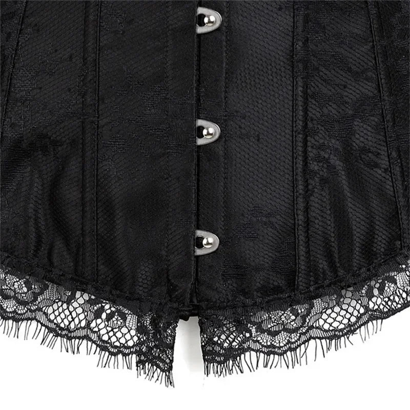 Lace Long Sleeve Corset
