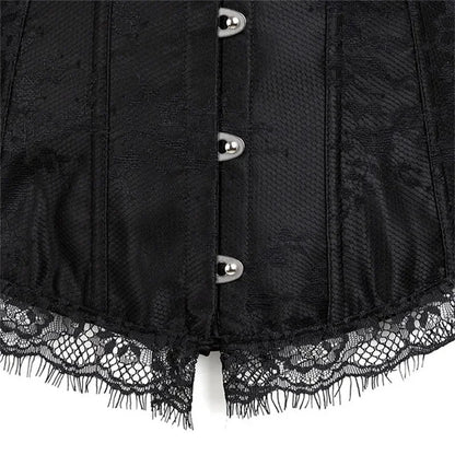 Lace Long Sleeve Corset