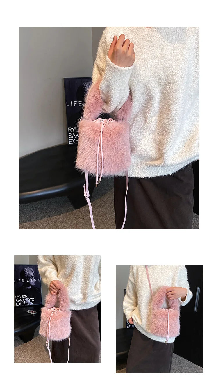 Fur Bucketbag Purse