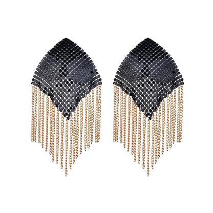 Chainmail Metal  Chain Tassel Self-Adhesive Pasties