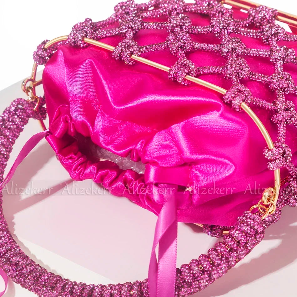 Rhinestone Rope Clutch