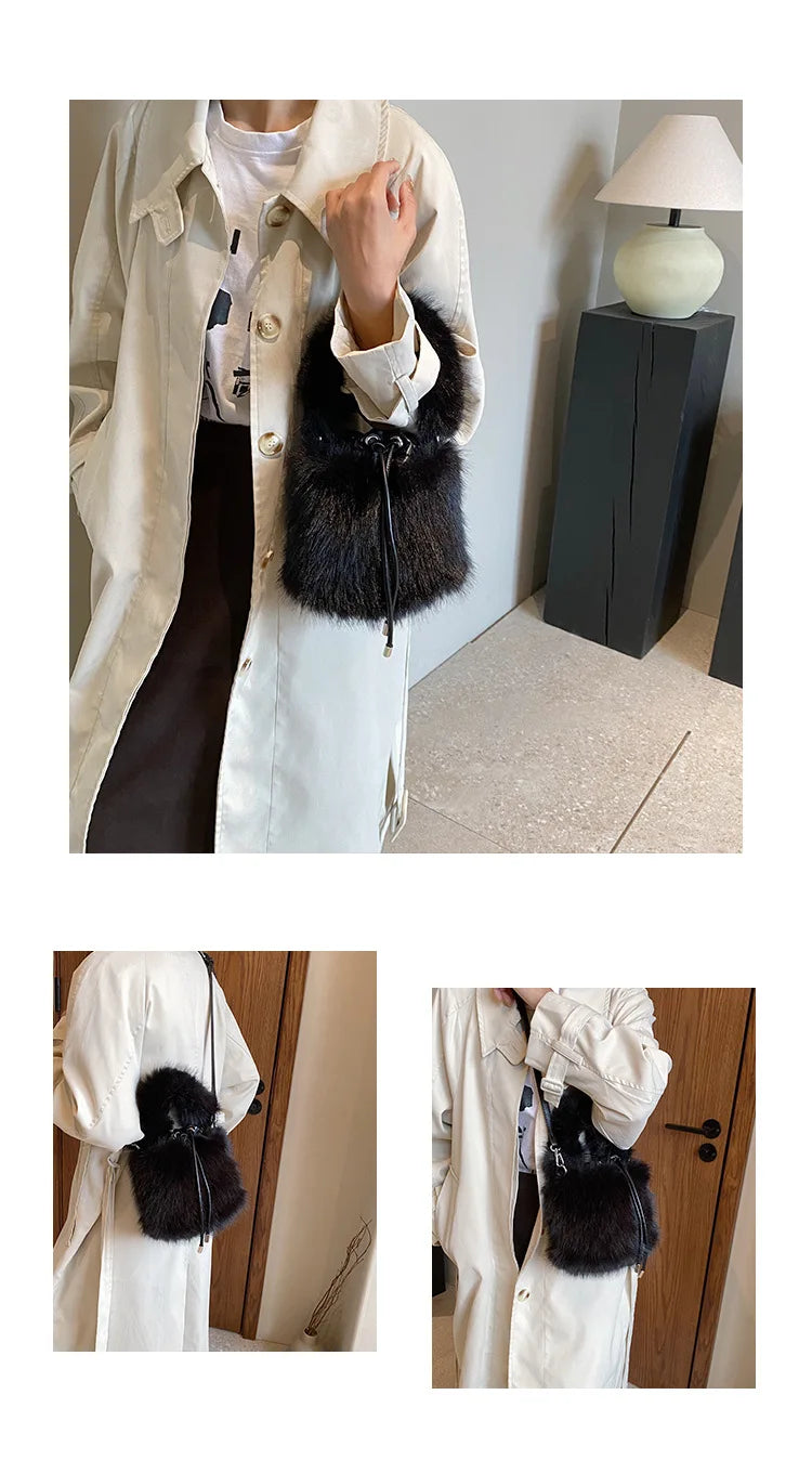 Fur Bucketbag Purse