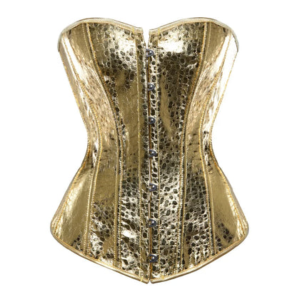 Metallic Zip Up Corsets