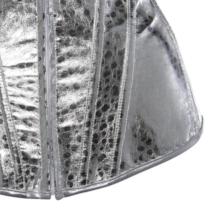 Metallic Zip Up Corsets