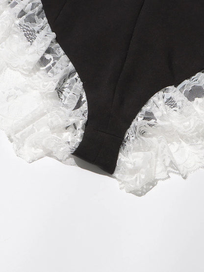 Lace Blazer Bodysuit