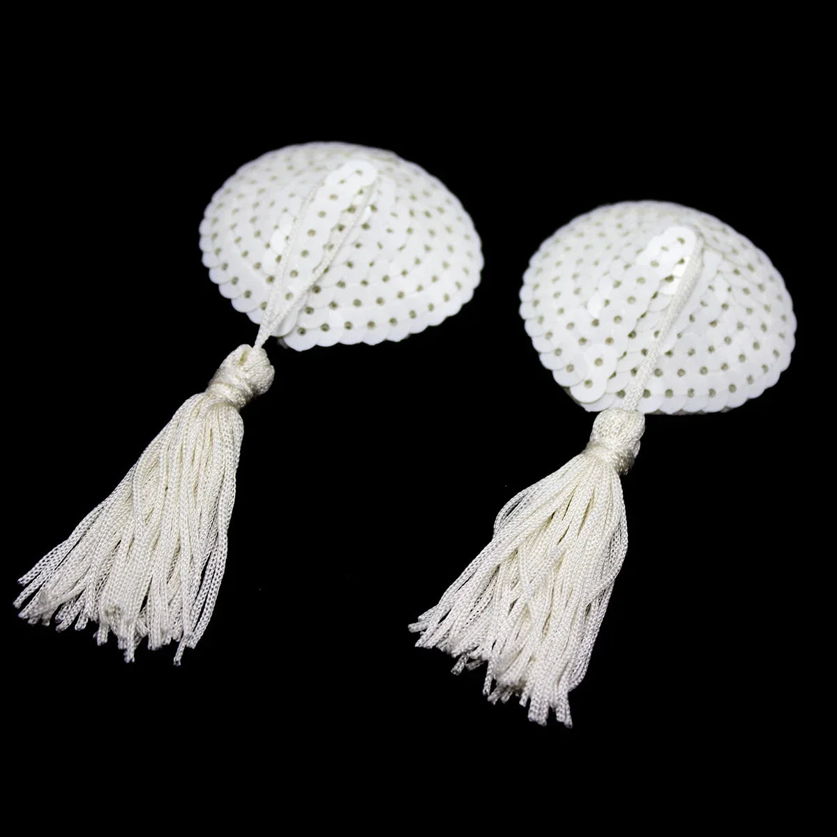 Sequin Tassels Heart Shape Nipple Stickers Pasties