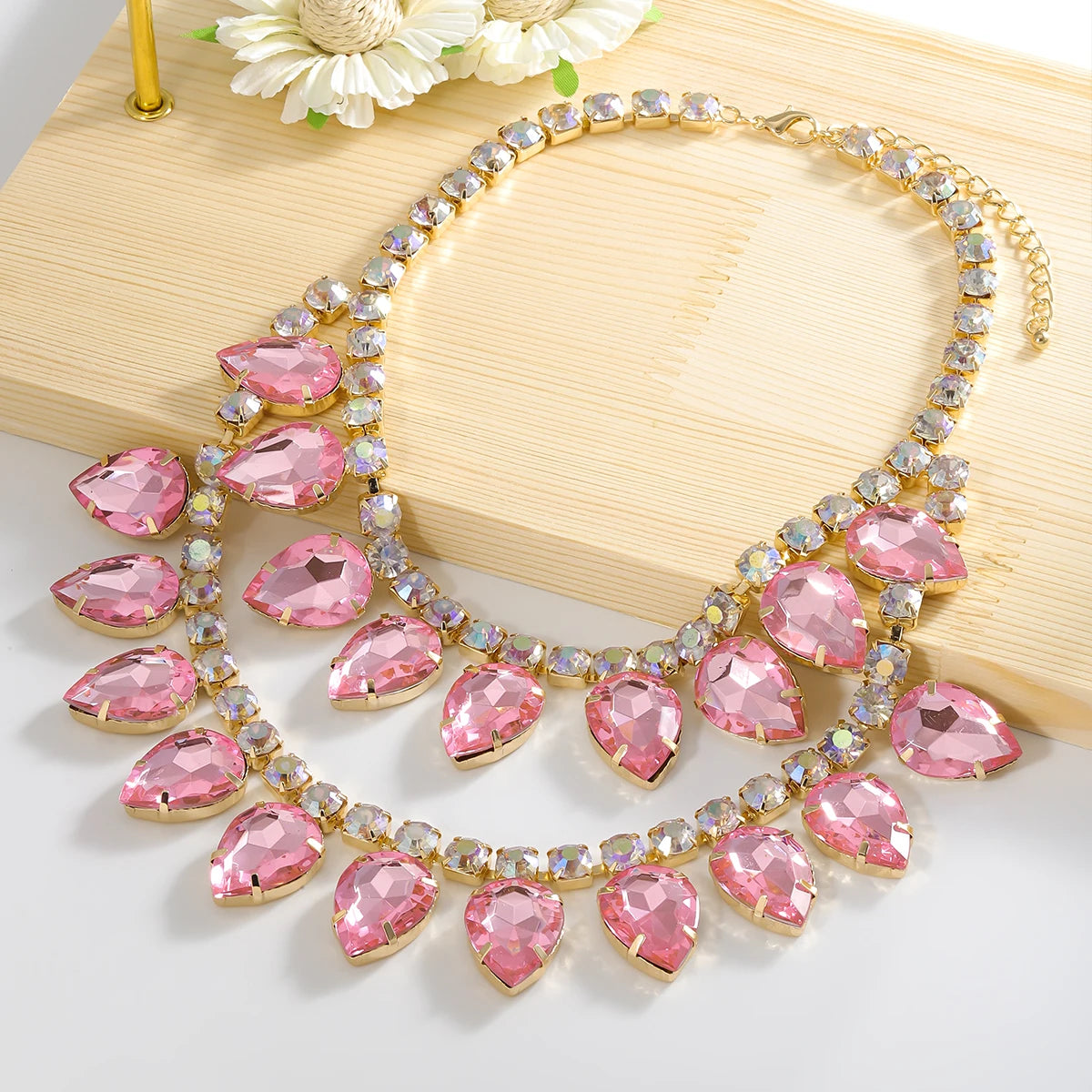 Rhinestone Layered Necklace