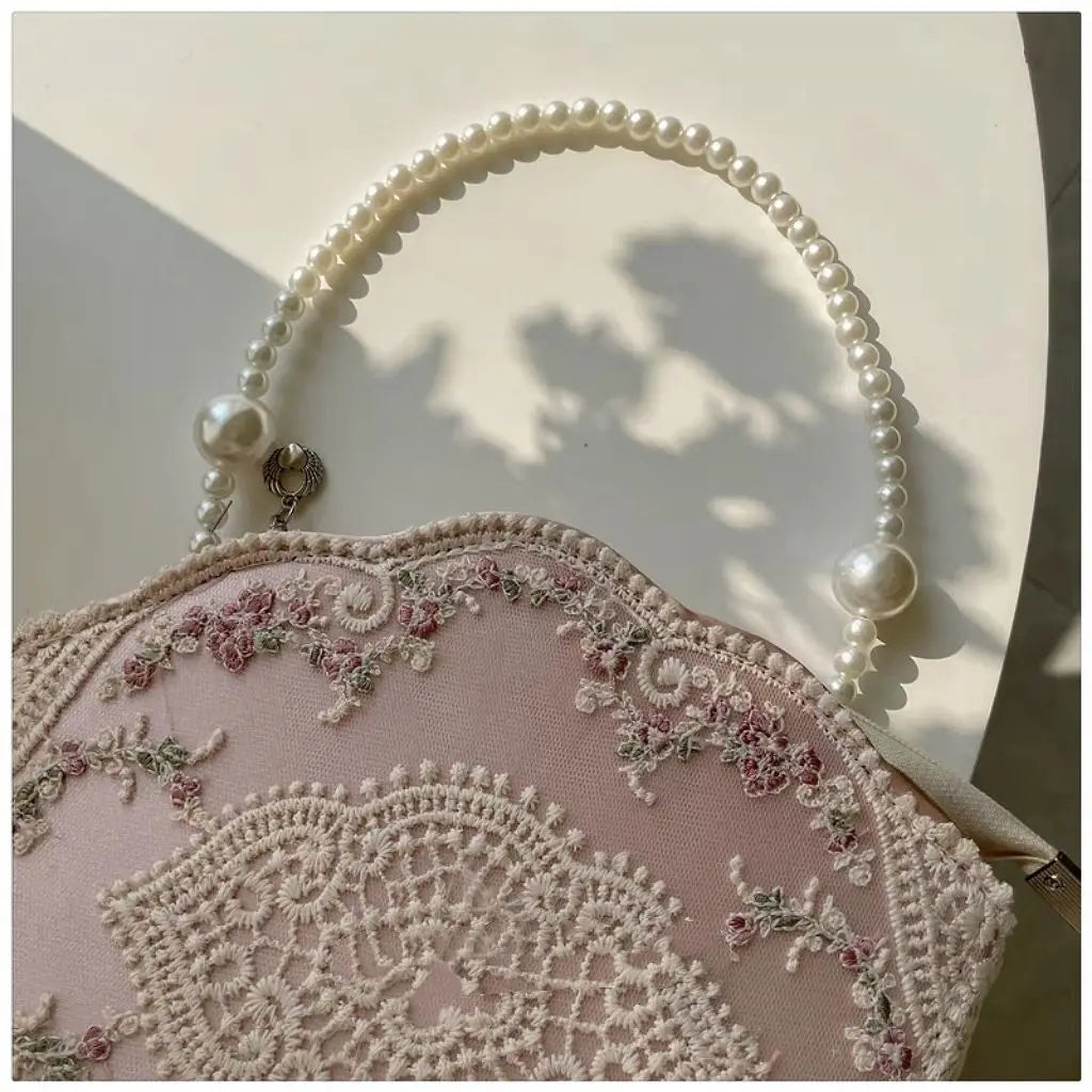 Beaded Lace Handbag