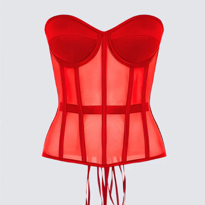 Sheer Mesh Corsets