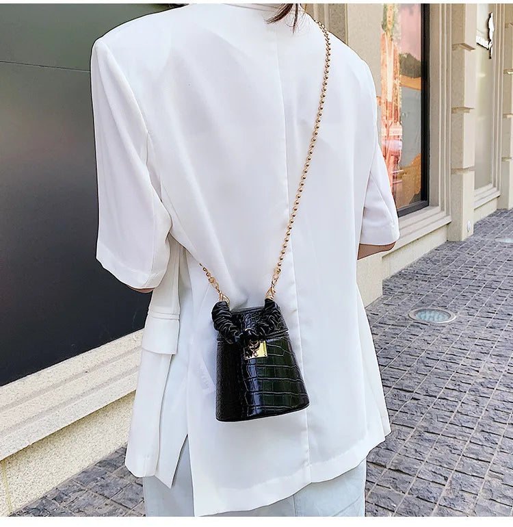 Cylinder Bucket Bag