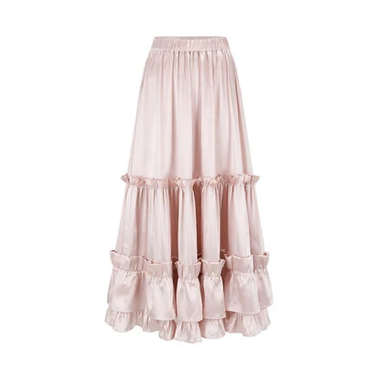 Pink Satin Corset & Skirt