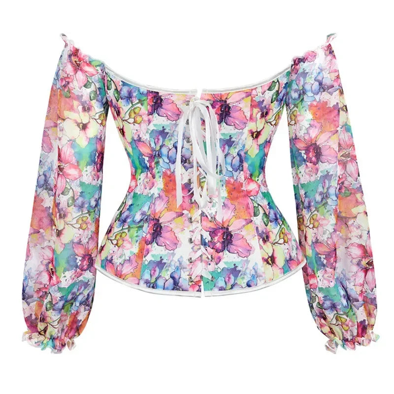 Pastel Floral Fields Corsets