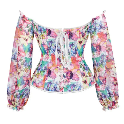 Pastel Floral Fields Corsets