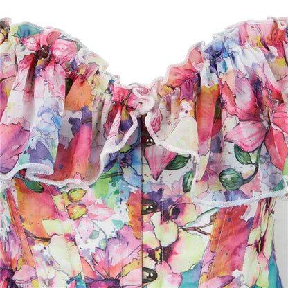 Pastel Floral Fields Corsets