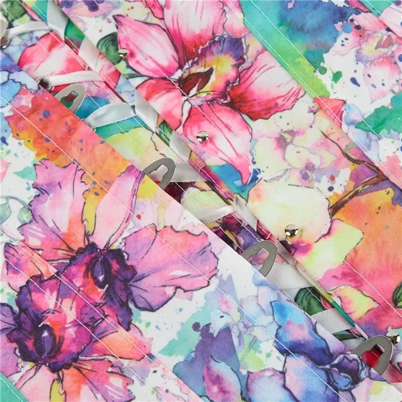 Pastel Floral Fields Corsets