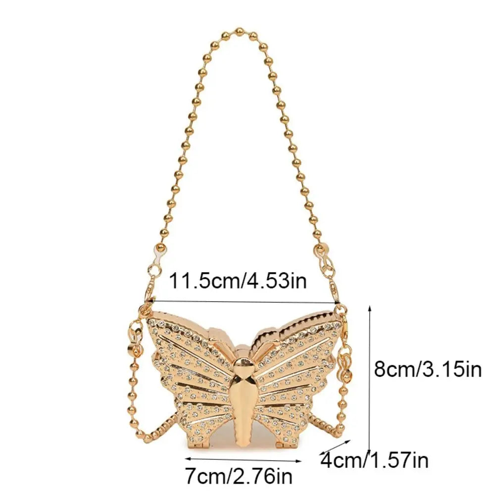 Rhinestone Mini Butterfly Handbag