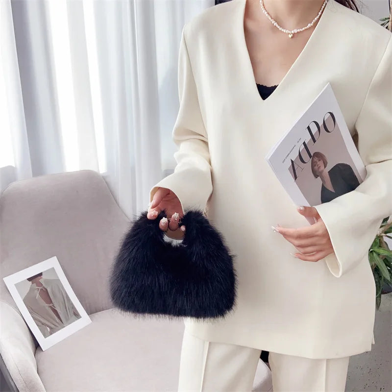 Faux Fur Purse