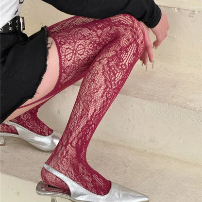 Lace Garter Belt Thigh Highs