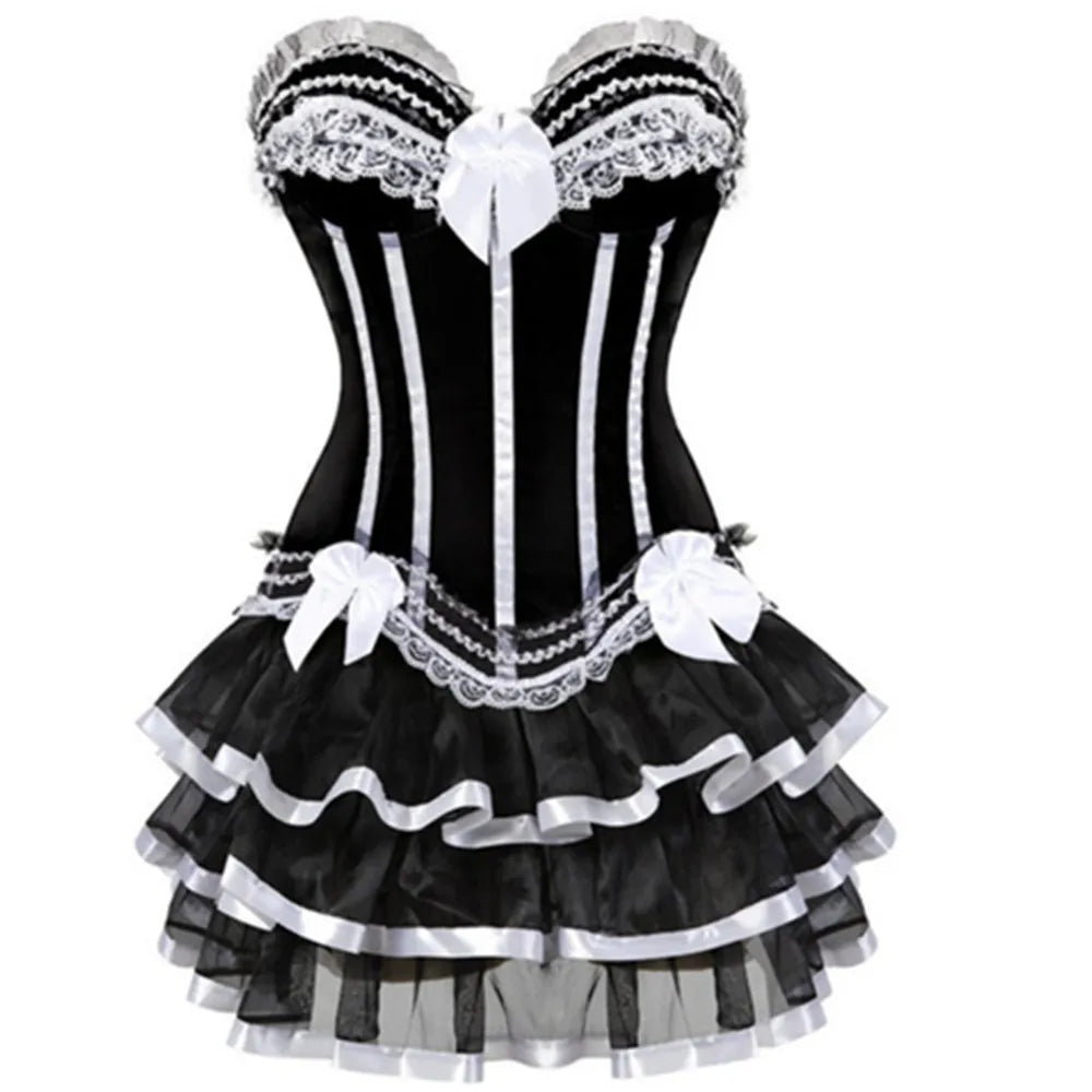 Can Can Corset & Tutu Skirt Set Costume
