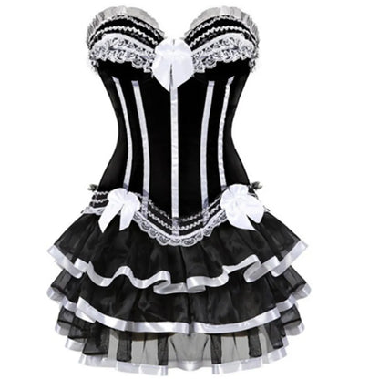Can Can Corset & Tutu Skirt Set Costume