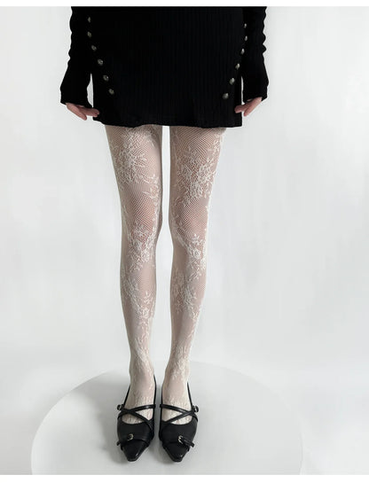 Lace Floral Tights