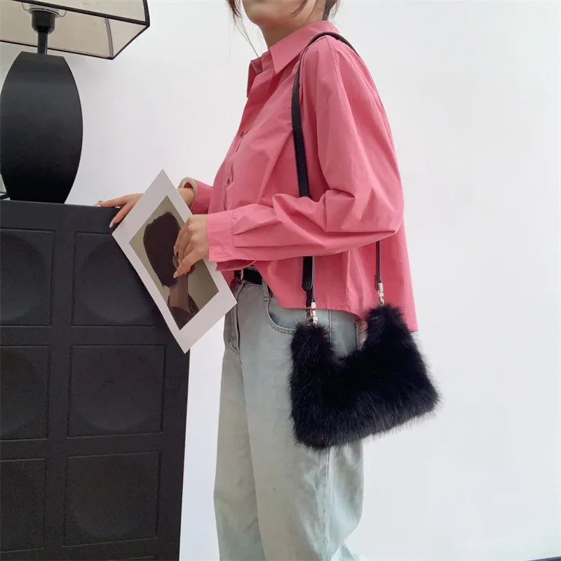 Faux Fur Purse