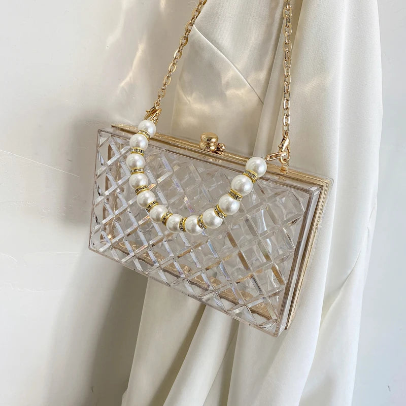 Transparent Quilted Purse