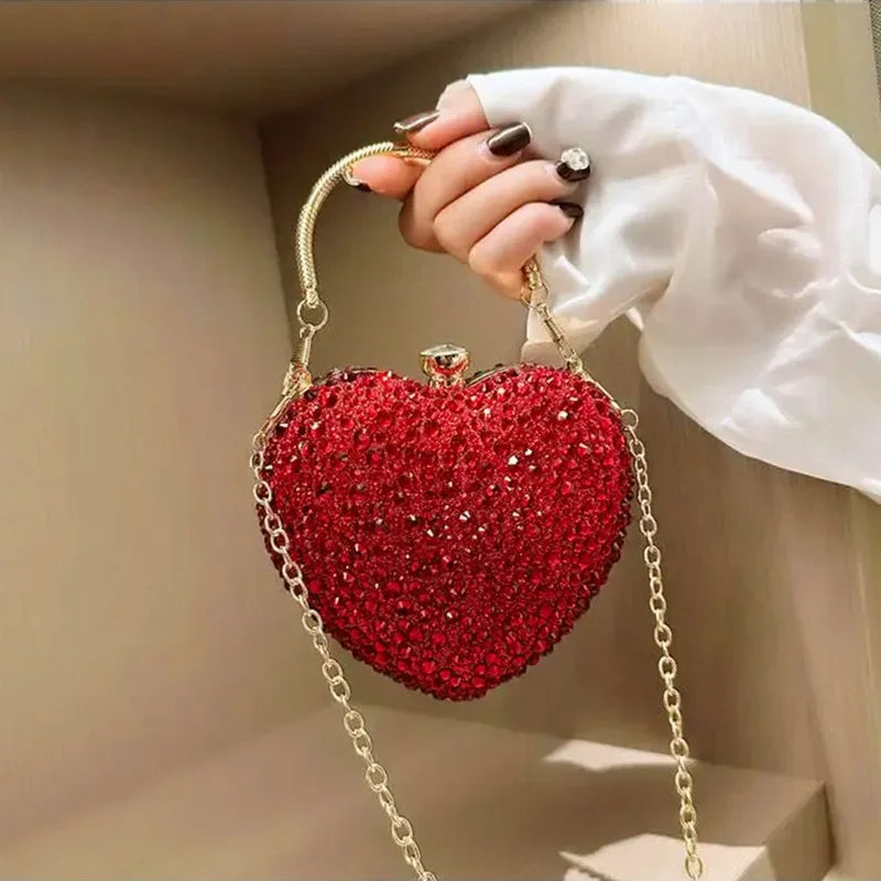 Heart Crystal Clutch