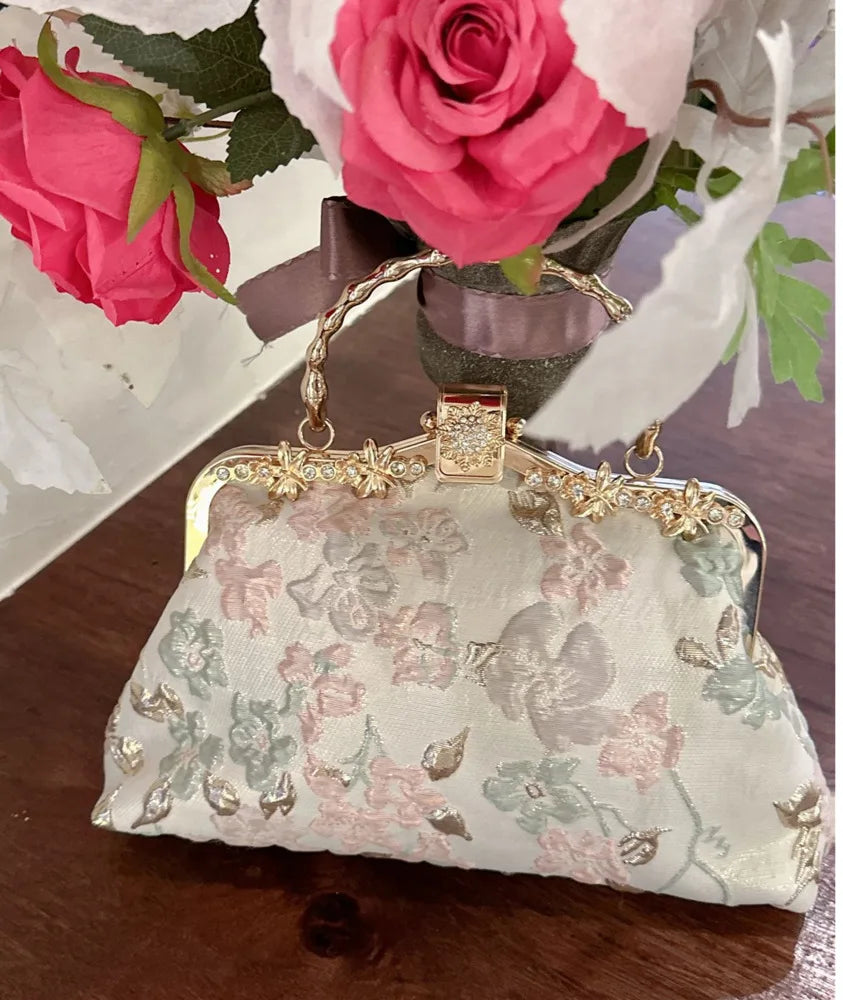 Flower Embroidery Vintage Handbag